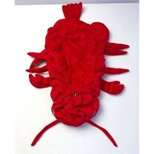 Pet Halloween Lobster Dog Costume Red S Medium Sea Creature Animal Hooded S/M